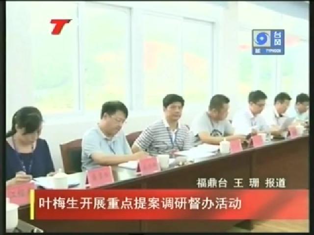 葉梅生開展重點提案調(diào)研督辦活動