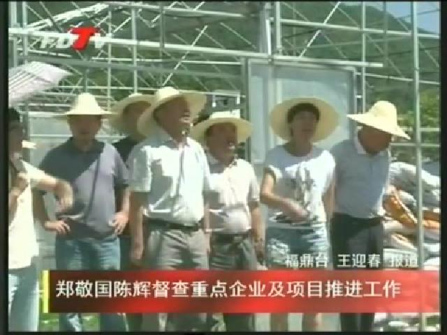 鄭敬國陳輝督查重點企業(yè)及項目推進(jìn)工作