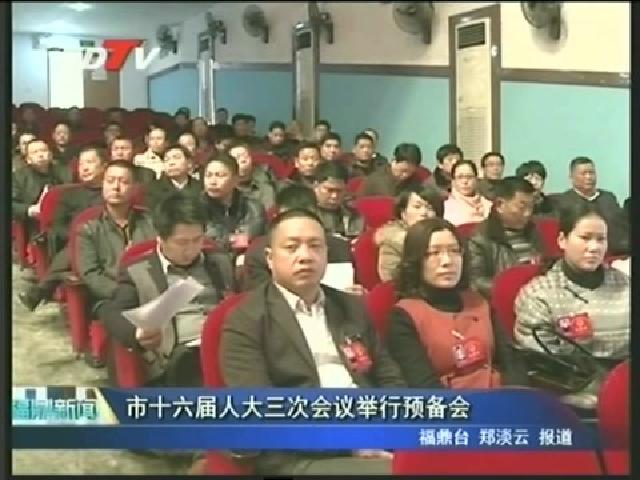 市十六屆人大三次會議舉行預備會