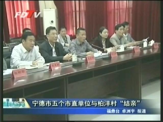 寧德市五個市直單位與柏洋村“結親”