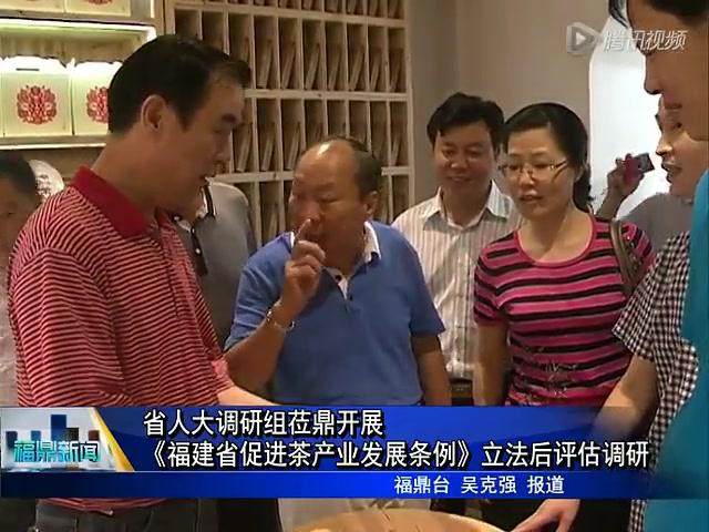 省人大調研組蒞鼎開展《福建省促進茶產業發展條例》立法后評估調研
