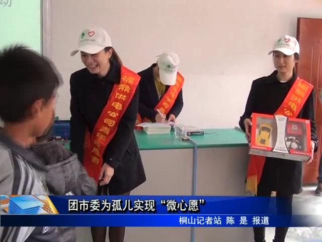 團市委為孤兒實現“微心愿”