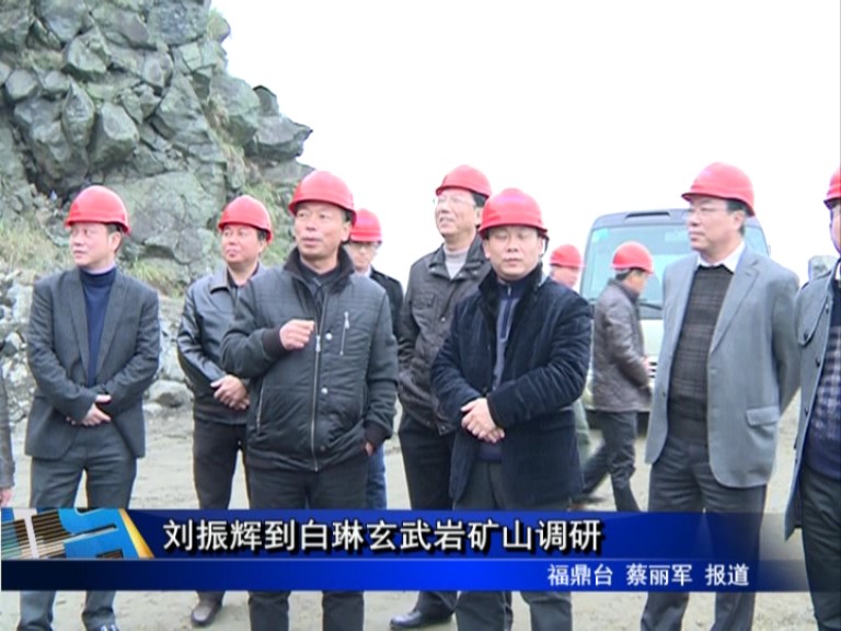 劉振輝到白琳玄武巖礦山調研