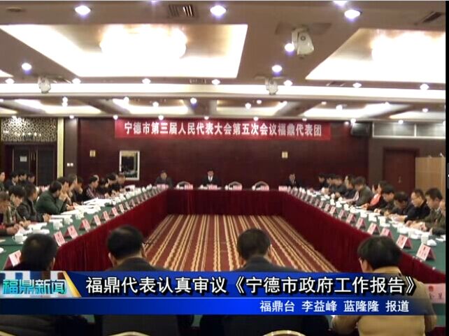 福鼎代表認真審議《寧德市政府工作報告》