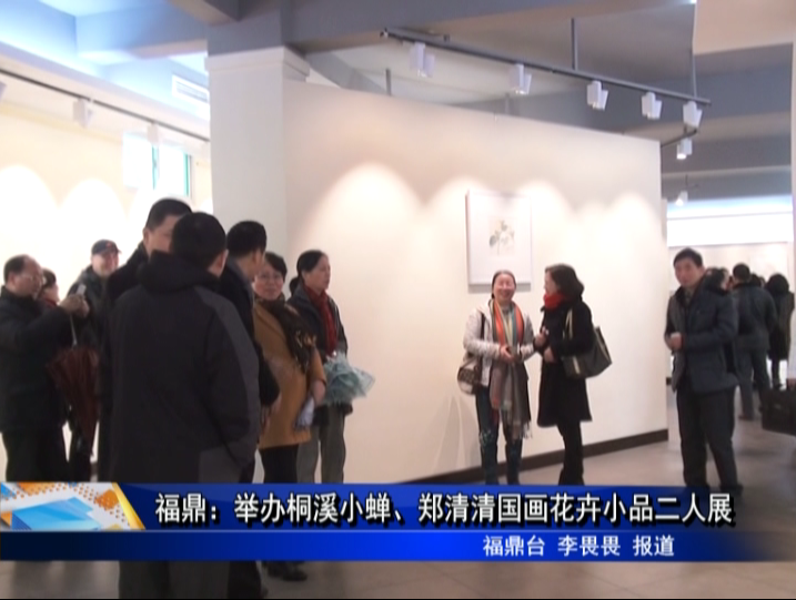 福鼎：舉辦桐溪小蟬、鄭清清國畫花卉小品二人展