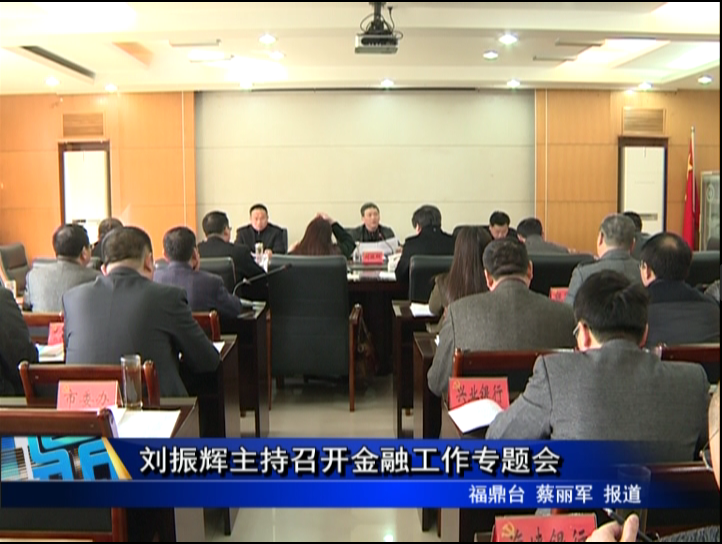 劉振輝主持召開金融工作專題會