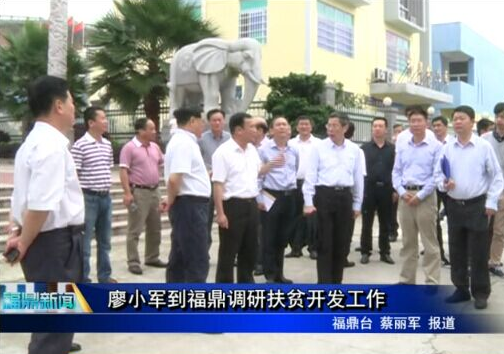 廖小軍到福鼎調研扶貧開發工作