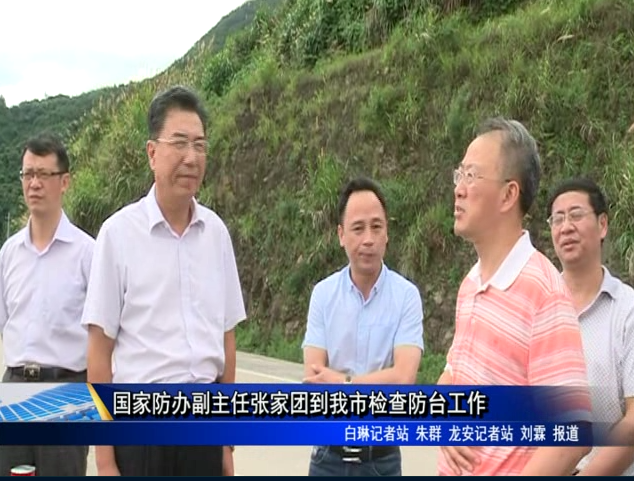 國(guó)家防辦副主任張家團(tuán)到我市檢查防臺(tái)工作