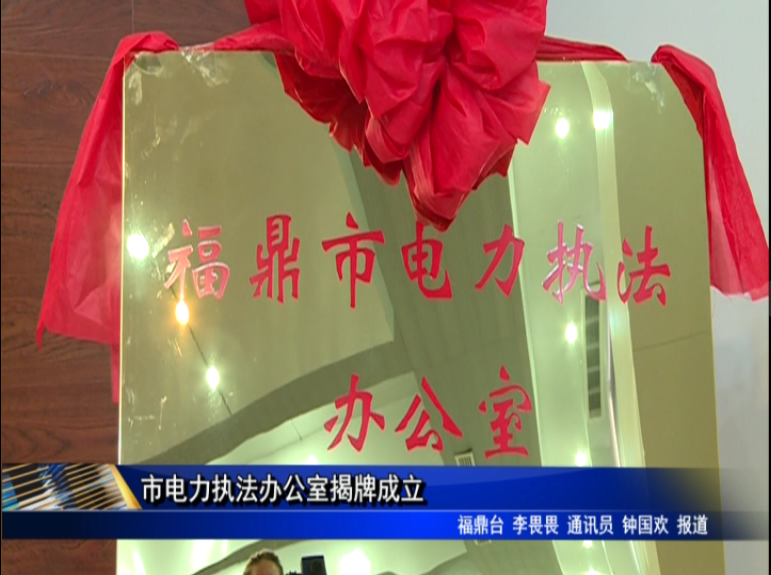 市電力執法辦公室揭牌成立
