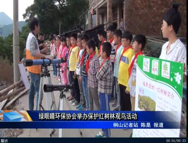 綠眼睛環保協會舉辦保護紅樹林觀鳥活動