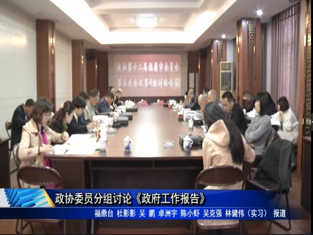 政協委員分組討論《政府工作報告》