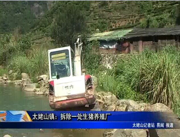 太姥山鎮：拆除一處生豬養殖廠