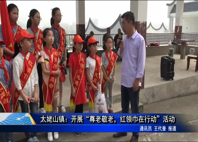 太姥山鎮：開展“尊老敬老，紅領巾在行動”活動