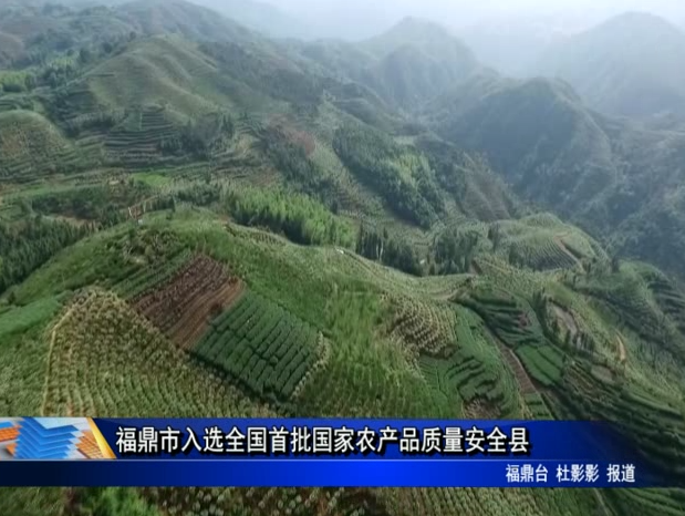 福鼎市入選全國首批國家農產品質量安全縣