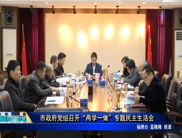 市政府黨組召開“兩學(xué)一做”專題民主生活會(huì)