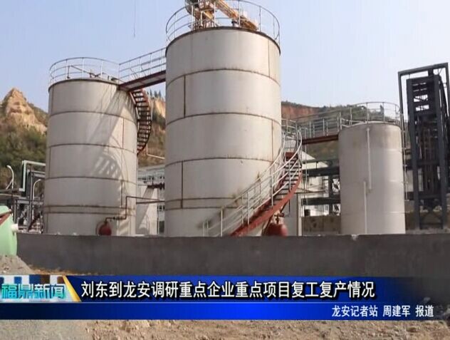 劉東到龍安調研重點企業重點項目復工復產情況