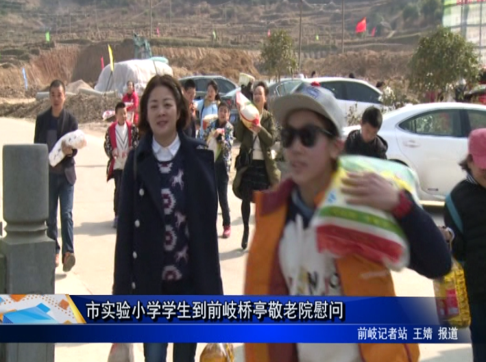 市實驗小學學生到前岐橋亭敬老院慰問