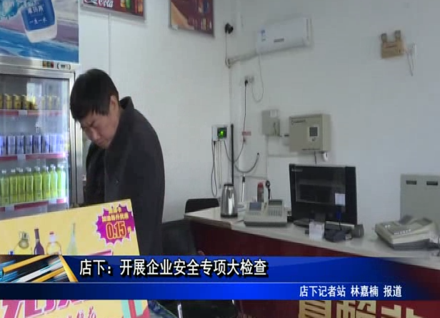 店下：開展企業安全專項大檢查
