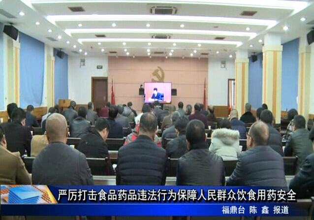 嚴厲打擊食品藥品違法行為保障人民群眾飲食用藥安全