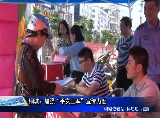 桐城：加強“平安三率”宣傳力度