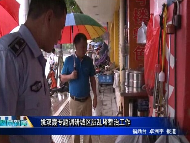姚雙霞專題調研城區臟亂堵整治工作