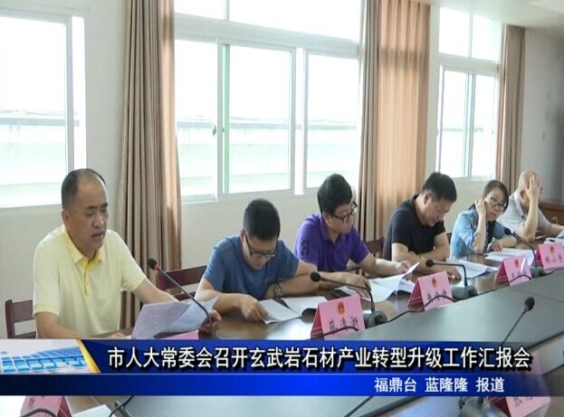 市人大常委會召開玄武巖石材產業轉型升級工作匯報會