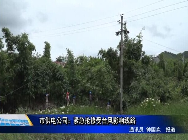 市供電公司：緊急搶修受臺風(fēng)影響線路