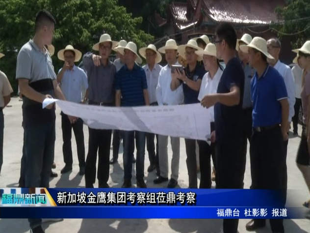 新加坡金鷹集團(tuán)考察組蒞鼎考察