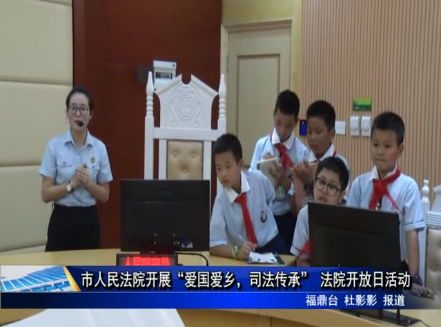 市人民法院開展“愛國愛鄉，司法傳承” 法院開放日活動