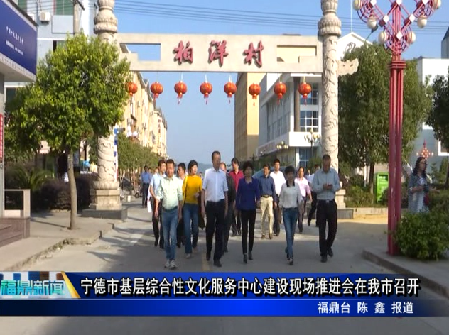 寧德市基層綜合性文化服務中心建設現場推進會在我市召開