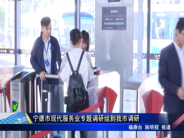 寧德市現代服務業專題調研到我市調研