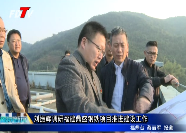 劉振輝調研福建鼎盛鋼鐵項目推進建設工作