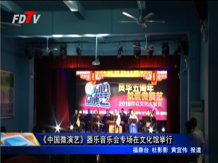 《中國微演藝》器樂音樂會專場在文化館舉行