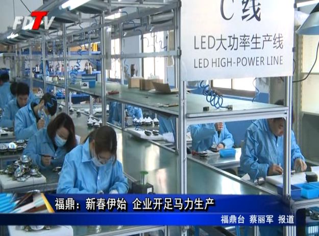 福鼎：新春伊始 企業開足馬力生產