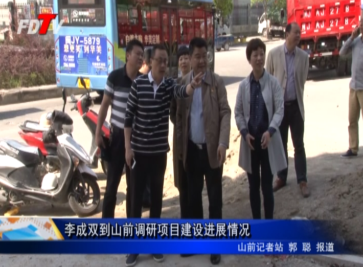 李成雙到山前調研項目建設進展情況