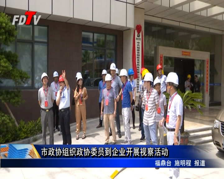市政協組織政協委員到企業開展視察活動