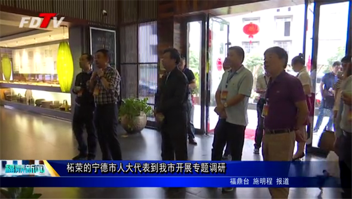 柘榮的寧德市人大代表到我市開展專題調(diào)研