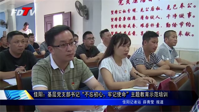 佳陽：基層黨支部書記“不忘初心、牢記使命”主題教育示范培訓