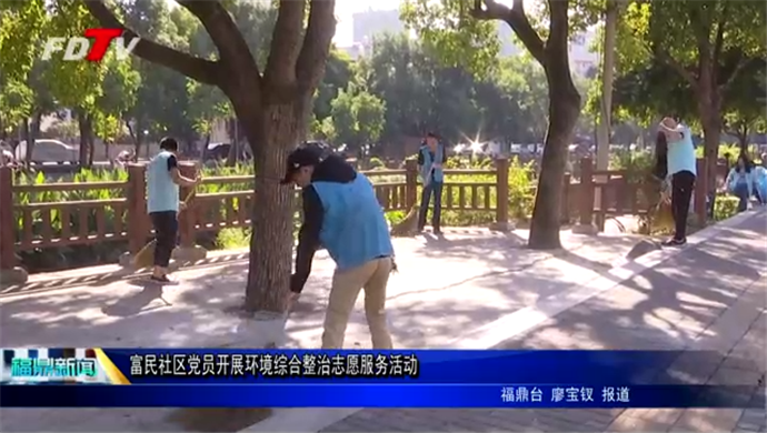 富民社區(qū)黨員開展環(huán)境綜合整治志愿服務(wù)活動