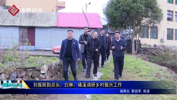 劉振輝到點(diǎn)頭、白琳、磻溪調(diào)研鄉(xiāng)村振興工作