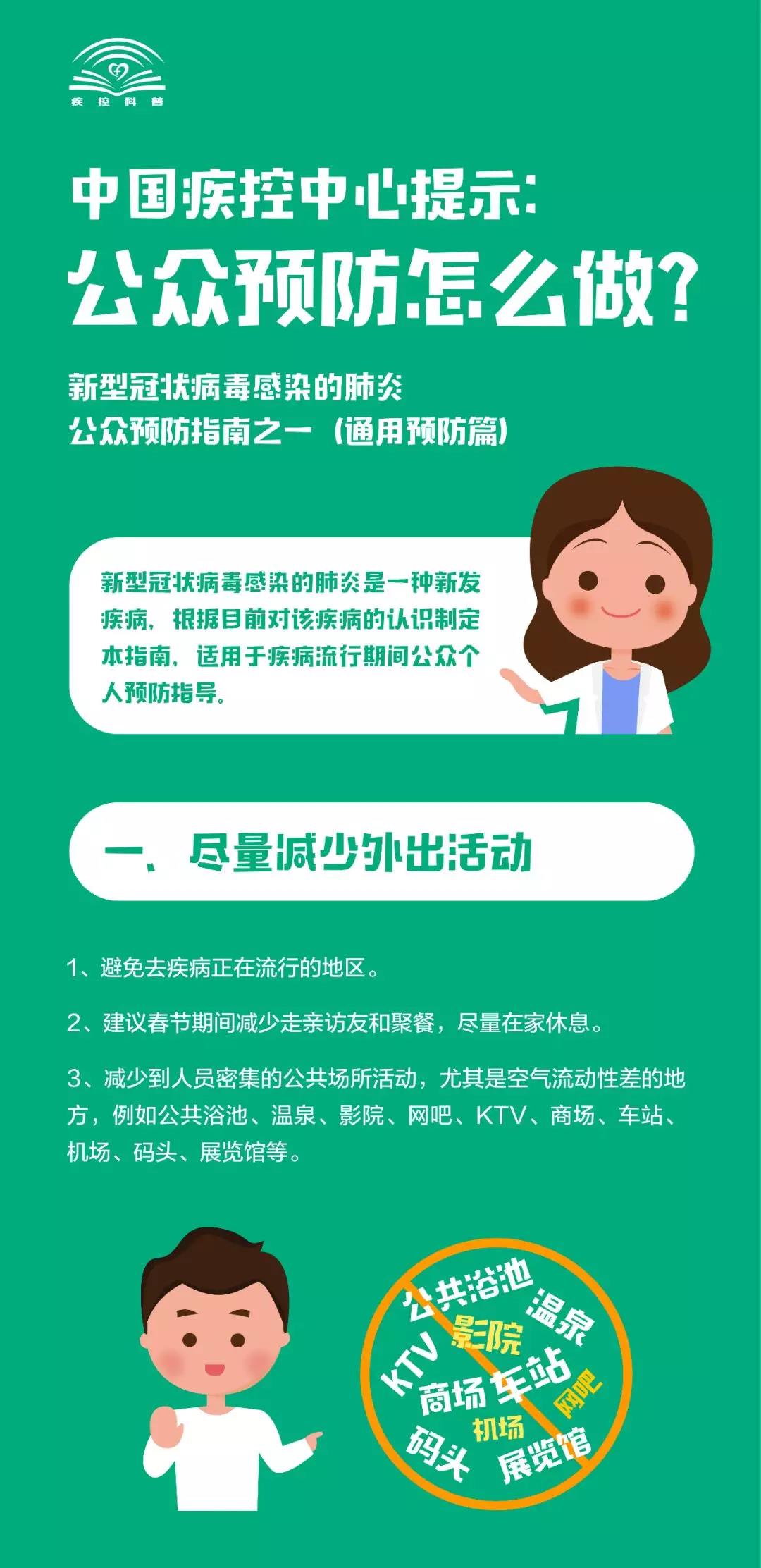 看過來！新型冠狀病毒感染的肺炎，公眾預防怎么做？