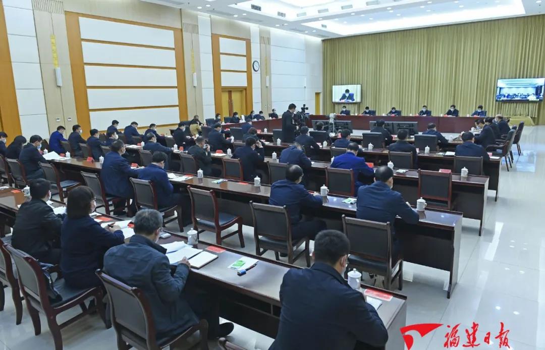 福建省委省政府召開省市縣視頻會議，全面整治安全隱患 全力防止疫情輸入 加快推進復工復產