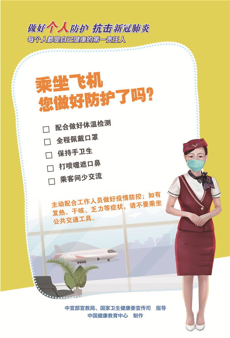 乘坐飛機您做好個人防護了嗎？