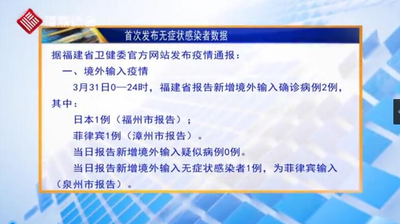 首次發(fā)布無癥狀感染者數據！福建新增境外輸入確診病例2例，現有輸入性無癥狀感染者16例
