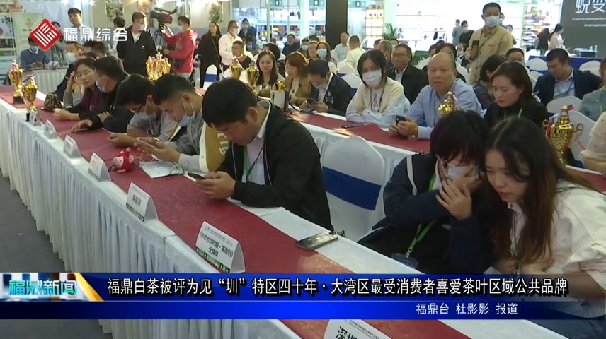 福鼎白茶被評為見“圳”特區四十年·大灣區最受消費者喜愛茶葉區域公共品牌