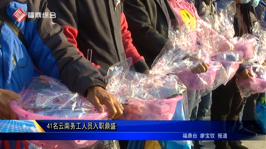 41名云南務工人員入職鼎盛