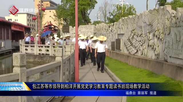 包江蘇等市領(lǐng)導到柏洋開展黨史學習教育專題讀書班現(xiàn)場教學活動