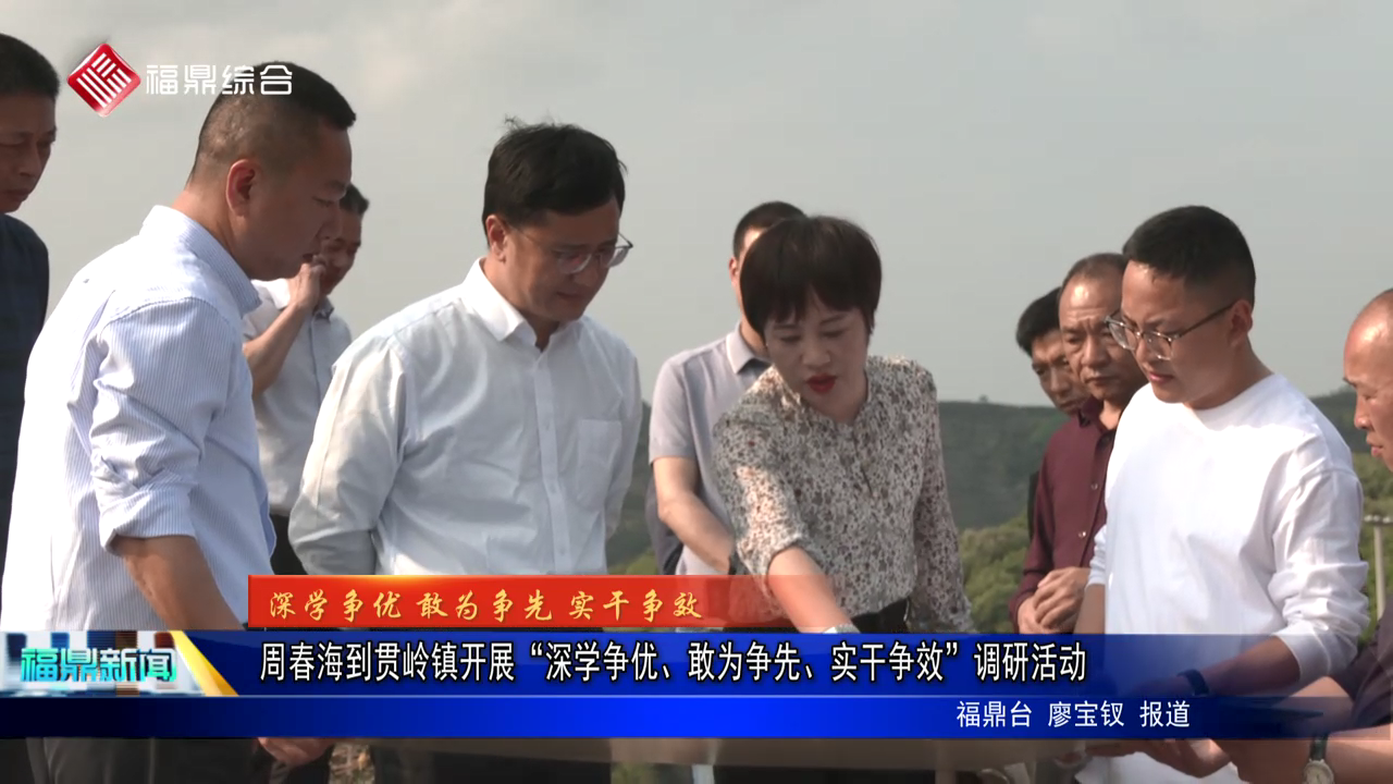周春海到貫嶺鎮開展“深學爭優、敢為爭先、實干爭效”調研活動