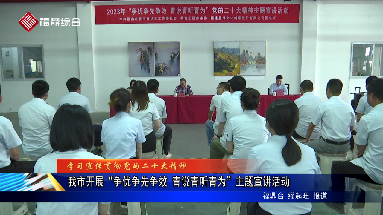 我市開展“爭優(yōu)爭先爭效 青說青聽青為”主題宣講活動