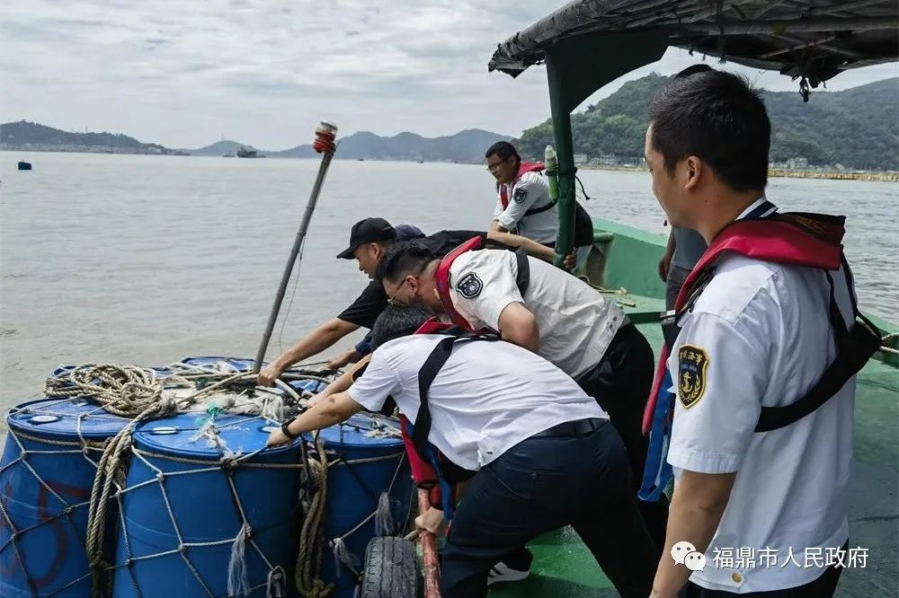 多部門聯合為沙埕港“清障”